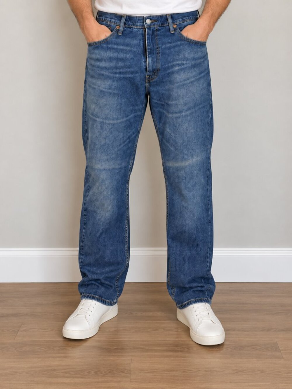 Levi's 559 Relaxed Straight Jeans Men's 38x36 Giant Reed Blue Denim